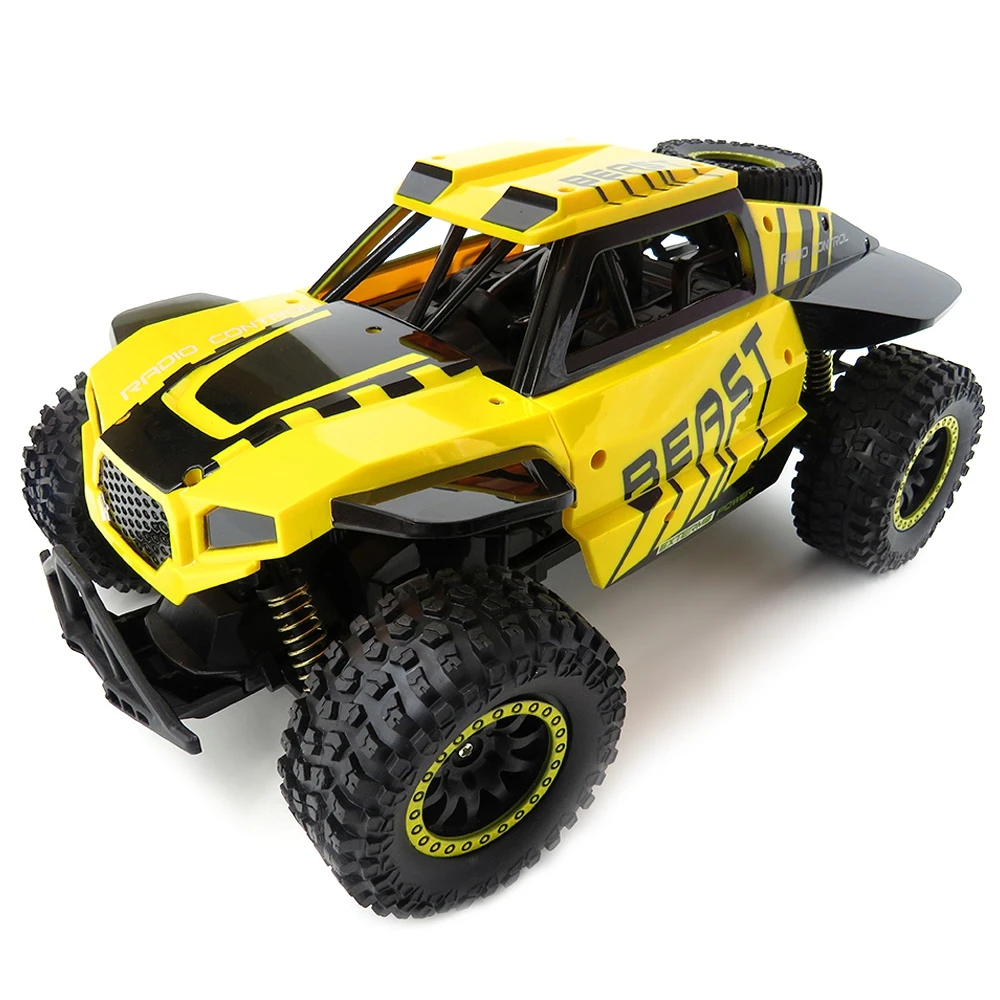 Flytec RC Car 118 4WD Rock Crawlers Driving Car Drive Bigfoot Car Remote Control Car Model Off-Road Vehicle Toy (1)