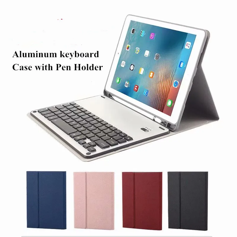 

Cover For ipad pro 10.5" Wireless Bluetooth 3.0 Mini Keyboard Rechargeable Keypad Leather Case for iPad Pro 10.5 inch pen holder