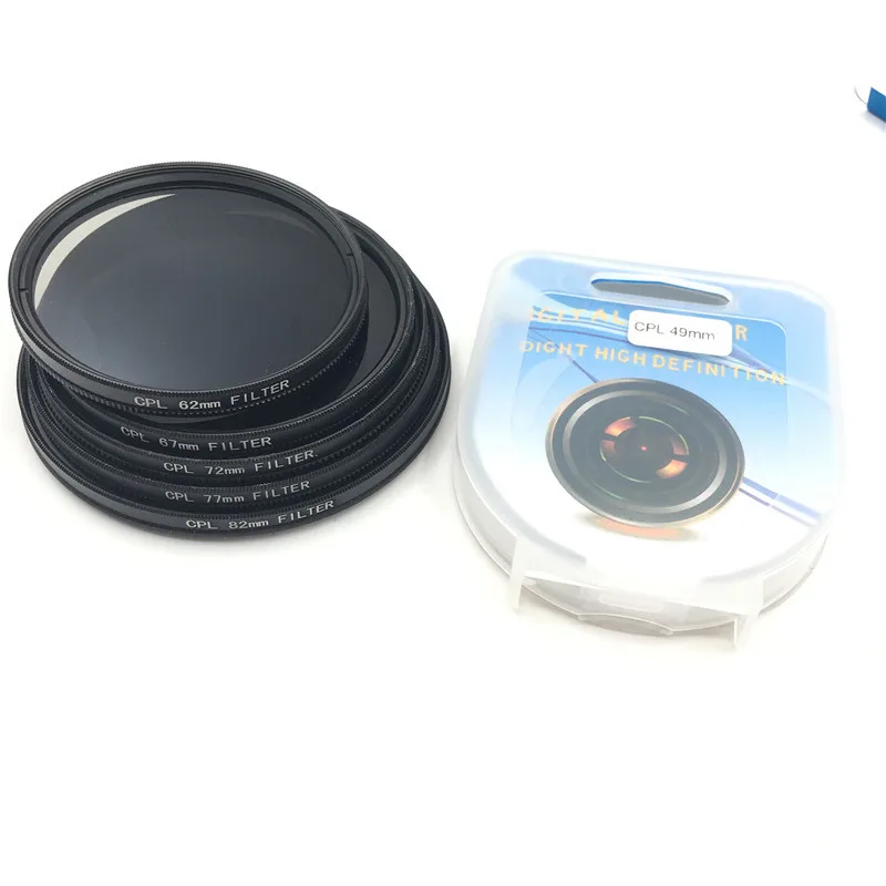 

CPL Circular Polarizer Camera filter for Canon Nikon DSLR Camera lens 52mm/55/58/62/67/72/77/82mm