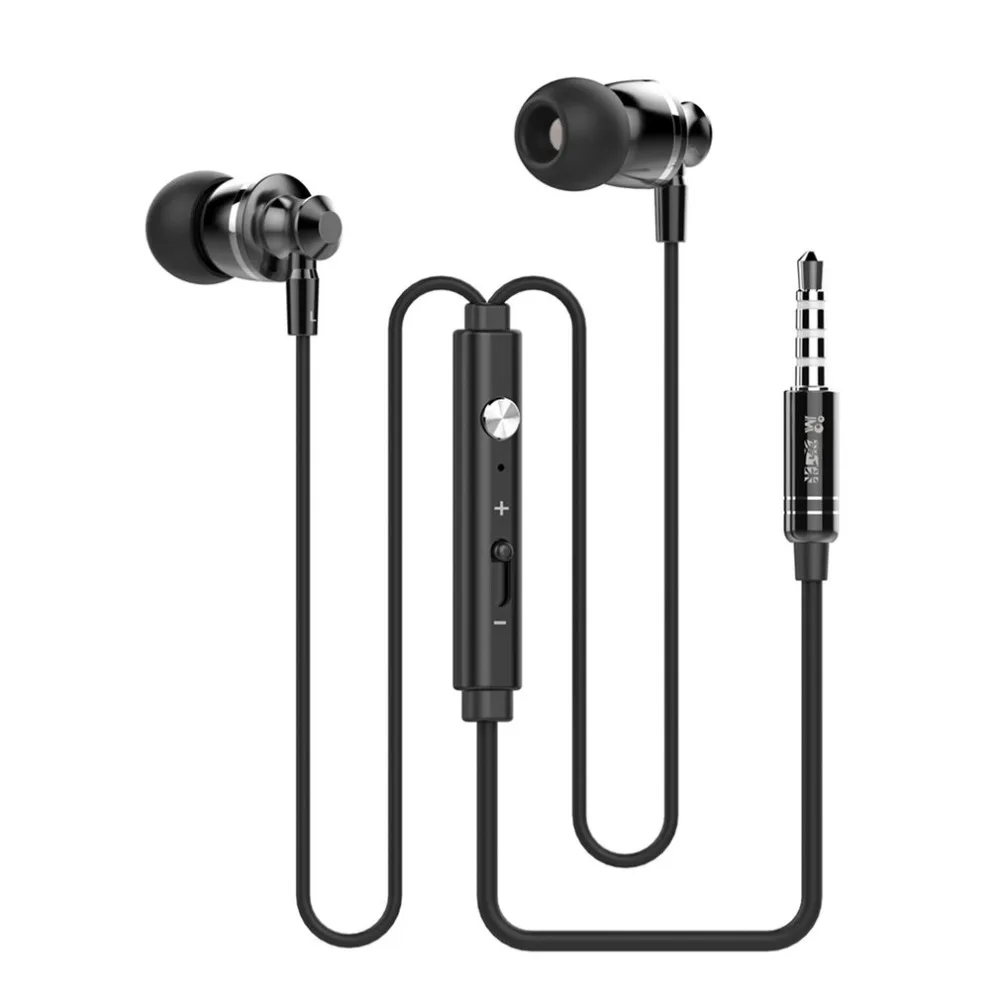 Langsdom M300 Metal Earphone Volume Control Hifi Earbuds with Mic 3.5mm