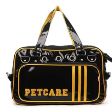 Новое поступление, спортивный дизайн из искусственной кожи, модная переноска для собак, Сумка с буквенным узором, модная маленькая сумка для щенков