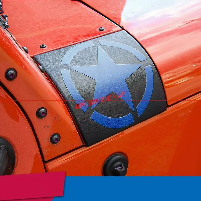 QDAEROHIVE Black Cowl Body Armor Outer Cowling Cover for Jeep Wrangler