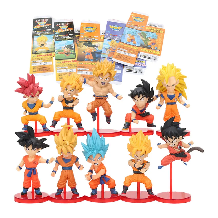 5pcs/set Dragon Ball Z Figure Set Dragonball WCF Super Battle of