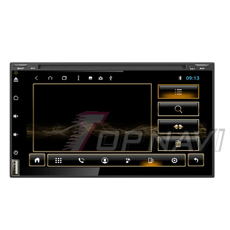 Автомобильный мультимедийный Универсальный с DVD Android 8,1 6,95 ''Topnavi автомобильный ПК с ПЗУ 32 Гб ОЗУ 2 г медиа аудио усилитель радио тюнер 2Din