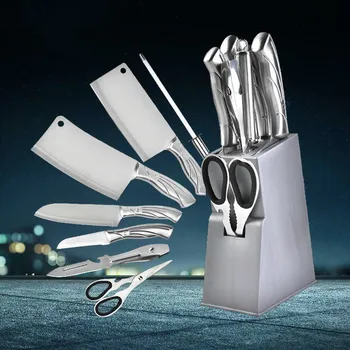 

8PCS/SET Household gift combination tool set stainless steel chopping kitchen knife kitchen knife ZP12271415