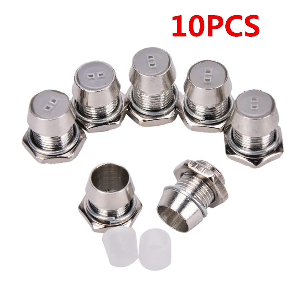 10PCS Metal Copper Light Emitting Diode LED Holders Mount Panel Display Suitable For Use With 5mm LED