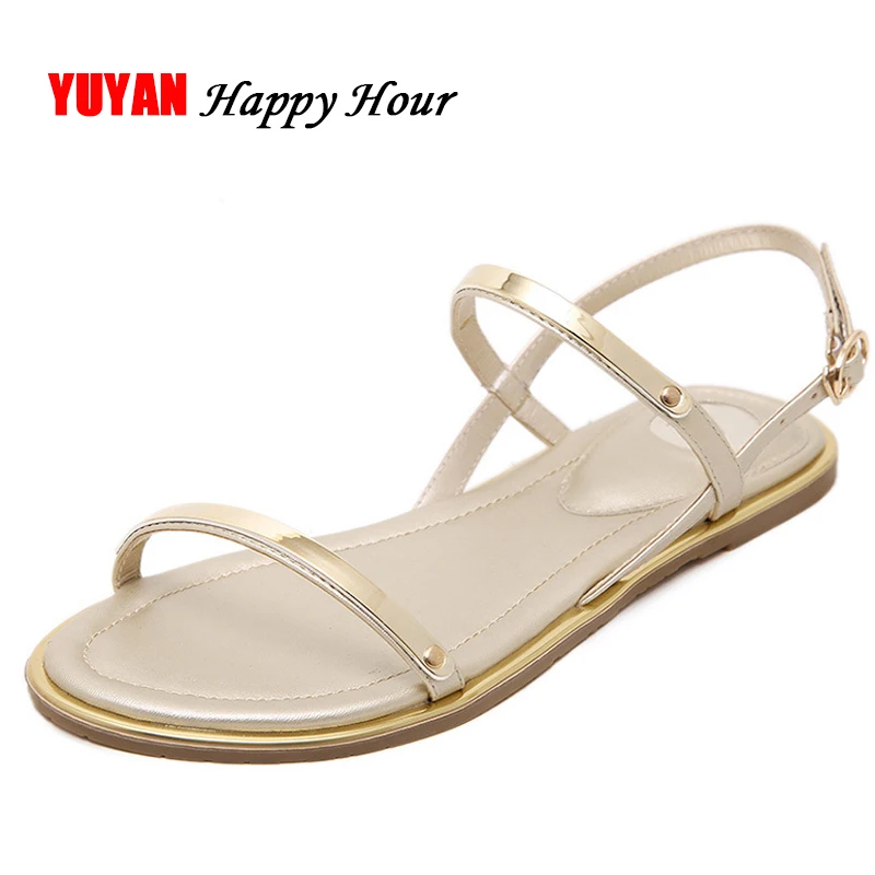 

2019 Summer Shoes Women Flat Sandals Women's Sandals Ladies Fashion Brand Beach Summer Shoes Big Size 42 ZH2815