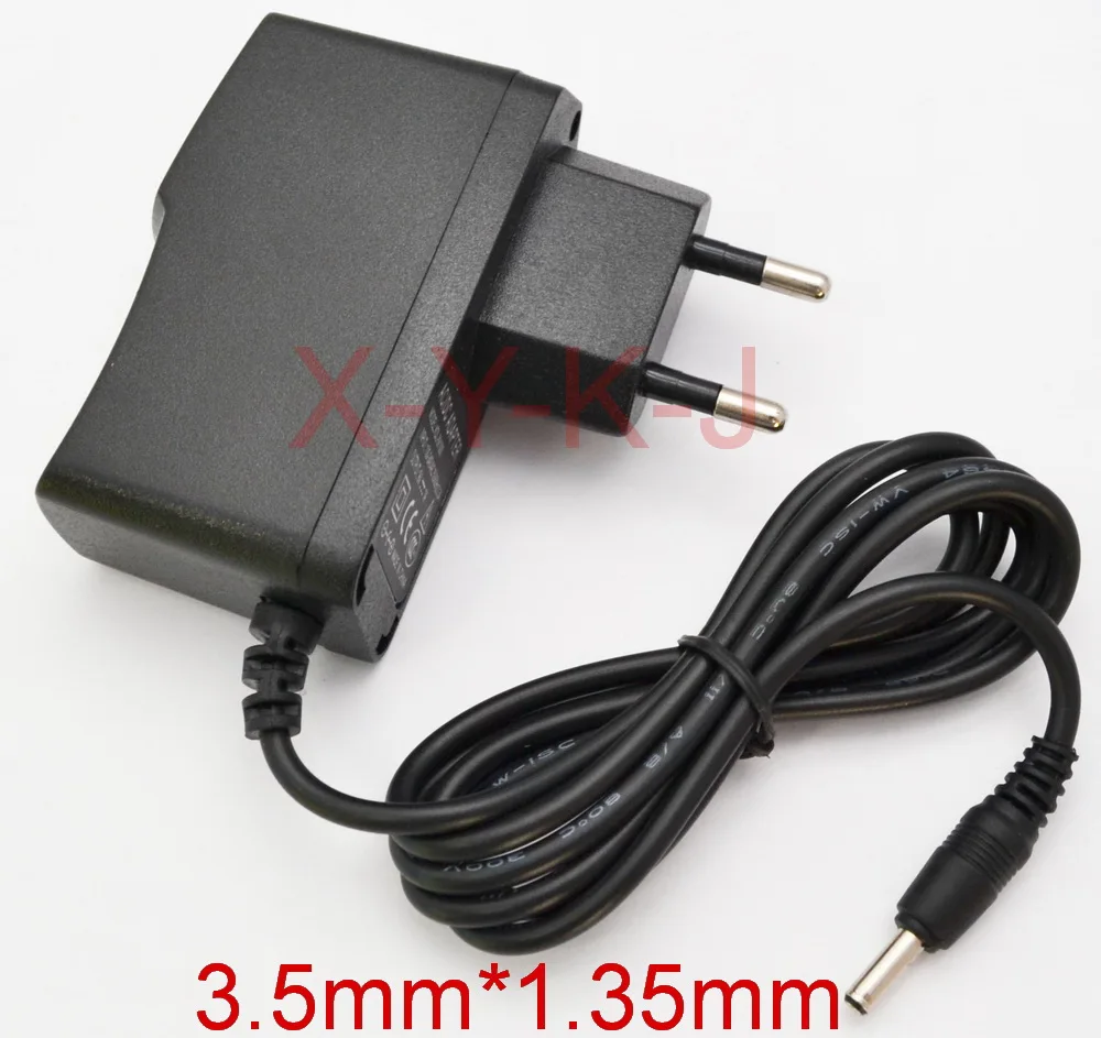 

1PCS High quality AC 100V-240V Converter Switching power adapter DC 5V 1A 1000mA Supply EU Plug DC 3.5mm x 1.35mm