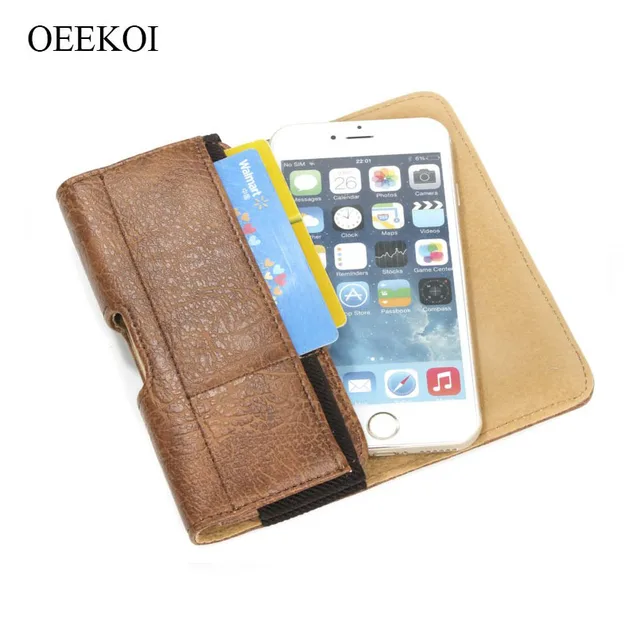 $US $7.99 Stone Pattern PU Leather Waist Bag Belt Clip Pocket Pouch Phone Holster Case for Qilive Smartphone 