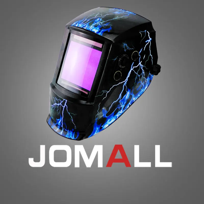 blue lightning Solar auto darkening welding grinding mask helmets welder cap welding lens