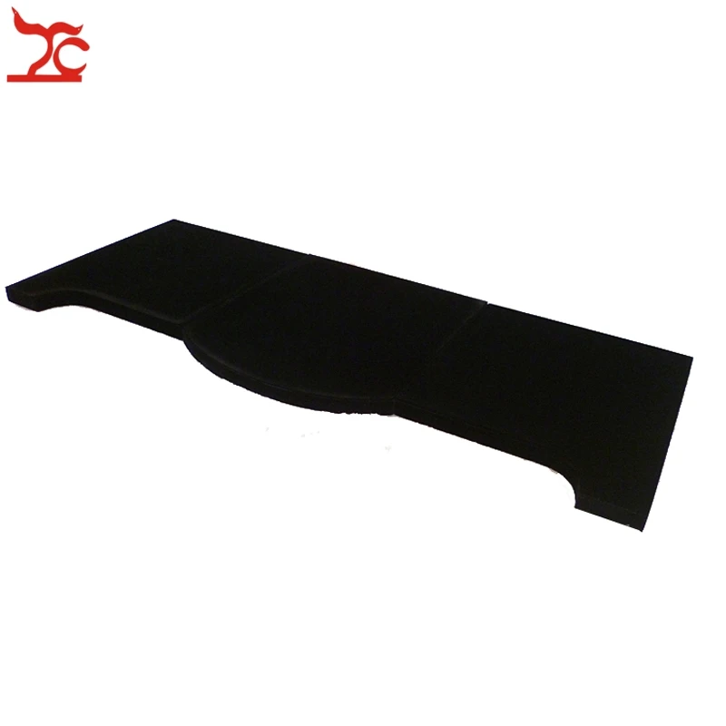 

Super Black Velvet Jewelry Display Wooden 3pcs/Kit Counter Floorboard Holder Set Window Showcase Props