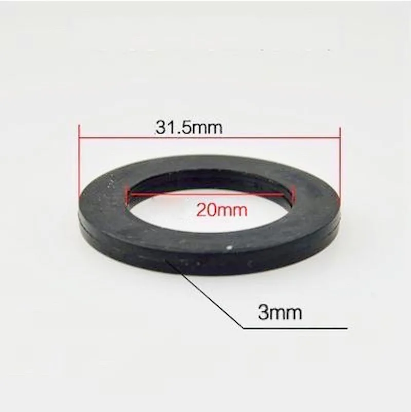 5x Black Rubber Flat Ring Sealing Washers Loose Joint Shower Heads