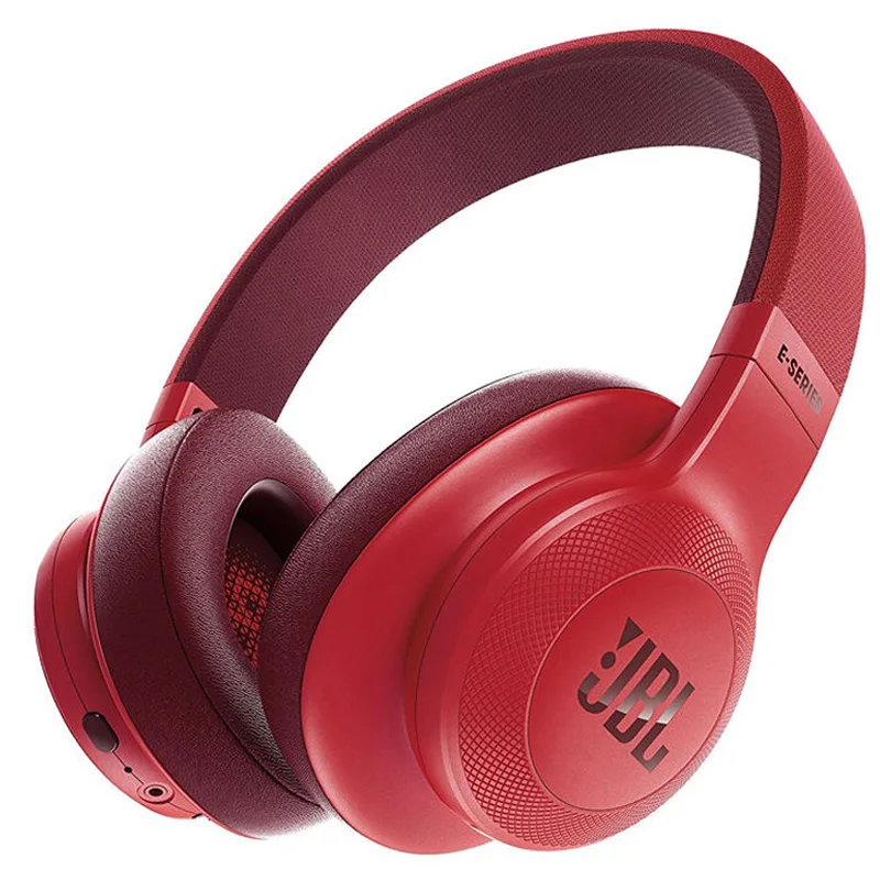 JBL E55BT Bluetooth беспроводные наушники портативная складная гарнитура над ухом Стерео HIFI музыка с микрофоном и 3,5 мм разъем, гарнитура - Цвет: Red