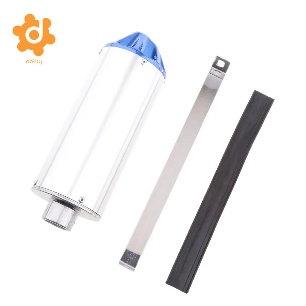 Universal Motorcycle Scooter Dirt Bike 28mm Slip On Exhaust Muffler Pipe