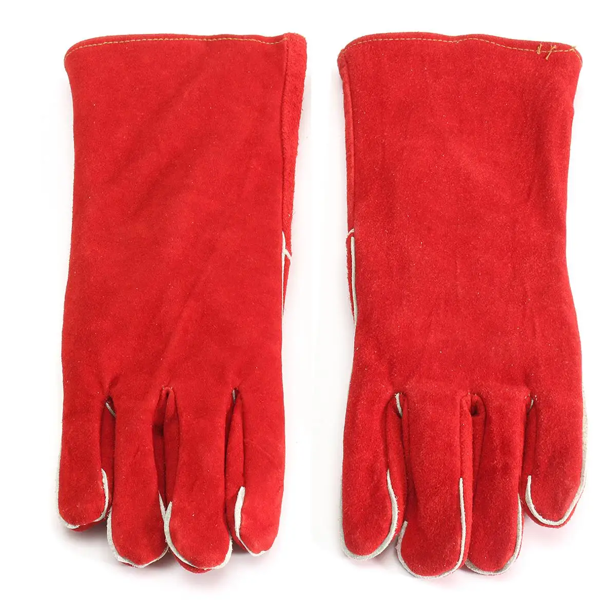 

Hot Sale 15.7'' Heat Resistant Melting Furnace Gloves Fire High Temperature Protection XL Workplace Safety Gloves Red