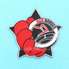 На заказ нашивки железные на нашивке значок красная рука черные звезды