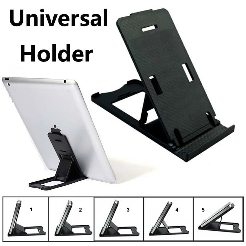 

YKSPACE 2Pcs high quality Adjustable Stand holder for iPhone iPad Samsung Htc mobile Andriod Phone Tablet PC black
