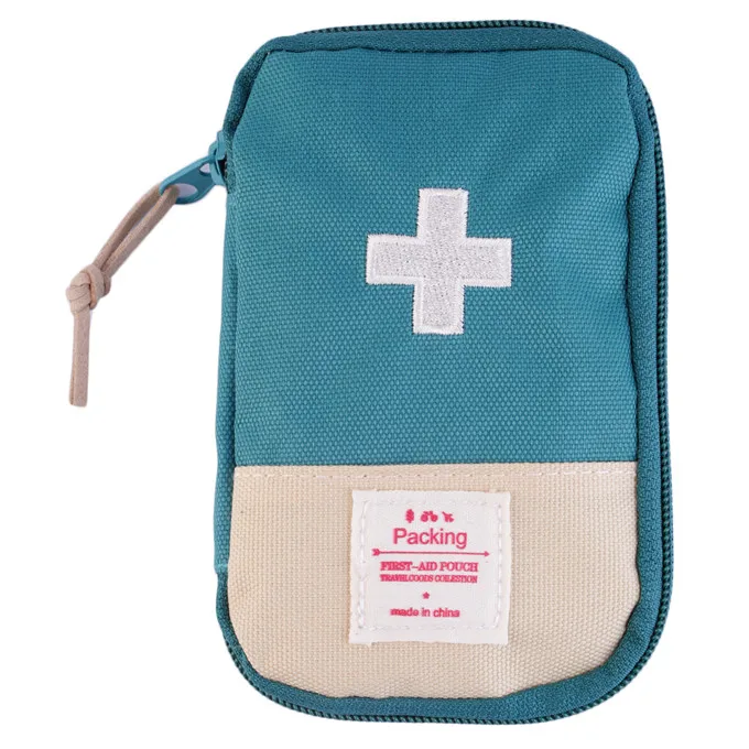 Прочный Открытый Кемпинг для домашнего выживания Портативный аптечка сумка чехол удобная ручка для удобной переноски 3 цвета на выбор - Цвет: Green