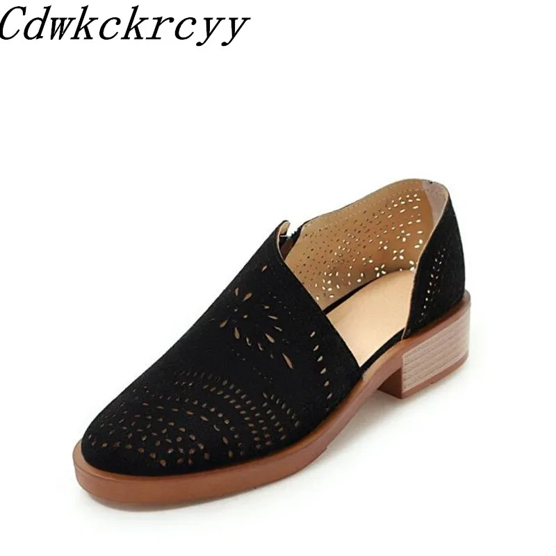 

Spring and summer New pattern Rome Side space Leisure time Flat bottom sandals Student British style girl Pink Women sandals