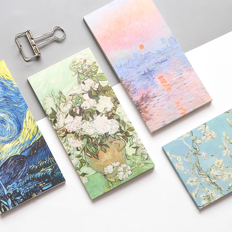 

Coloffice Creative Master Oil Painting Series Can Tear Message Notes N times Paste Classification Stickers Note Paper stationery
