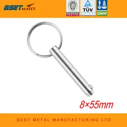 BSET MATEL морской класс 8 * мм 55 мм Quick Release мяч булавки для лодки Бимини Топ стержень палубы морской нержавеющая сталь 316 лодка интимные