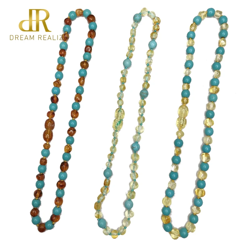 Murah Bayi Mama Baru Amber Kalung Dipoles Ambar   Turquoise Baltic Amber Kalung untuk Bayi Baroque Manik manik Perhiasan untuk Etsy