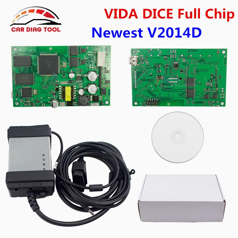 2018 для Volvo VIDA полный чип 2014D OBD2 инструмент диагностики DICE Pro Vida обновление прошивки