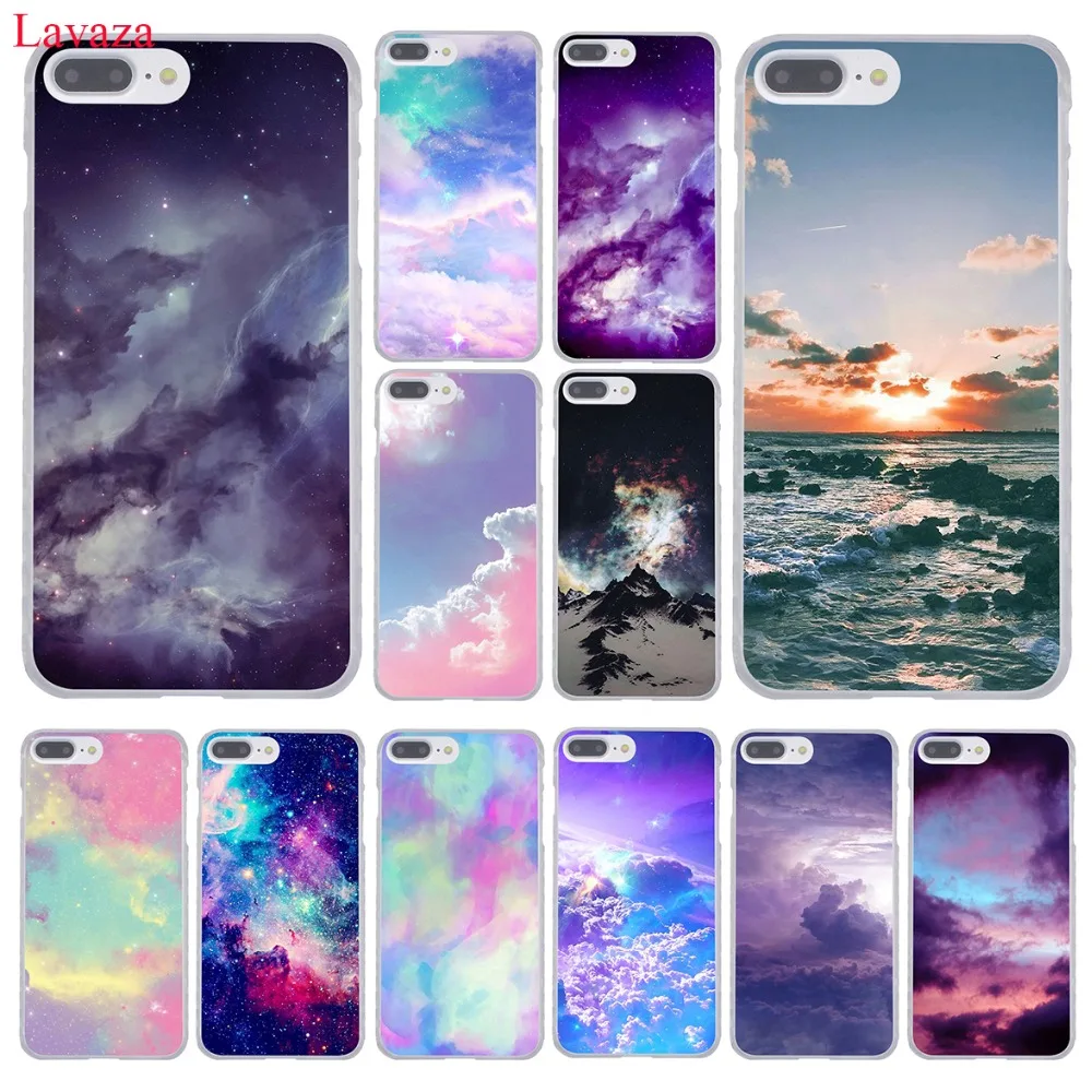 Lavaza Pink cute kawaii sky space Sunset Cloud Art Phone Case for iPhone XR XS Max X 8 7 6 6S