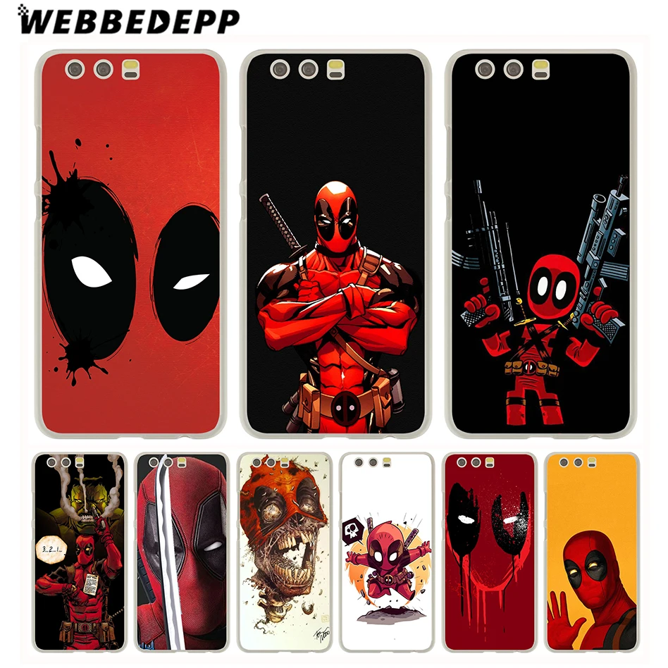 

WEBBEDEPP Marvel Deadpool Comic Spiderman Phone Case for Huawei P30 P20 Pro P smart 2019 Y7 Y9 2019 P10 P9 Lite 2017 P8 Lite