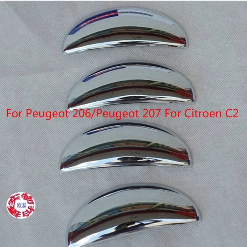 Хромированная дверная ручка для Peugeot 206/Peugeot 207 Citroen C2 ABS защитное покрытие дверной