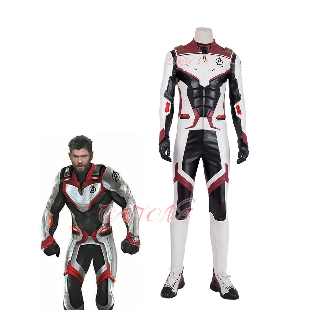 Avengers Endgame Quantum Realm Cosplay Costume Cool Fighting Outfits Leather Jumpsuits Superhero Sets