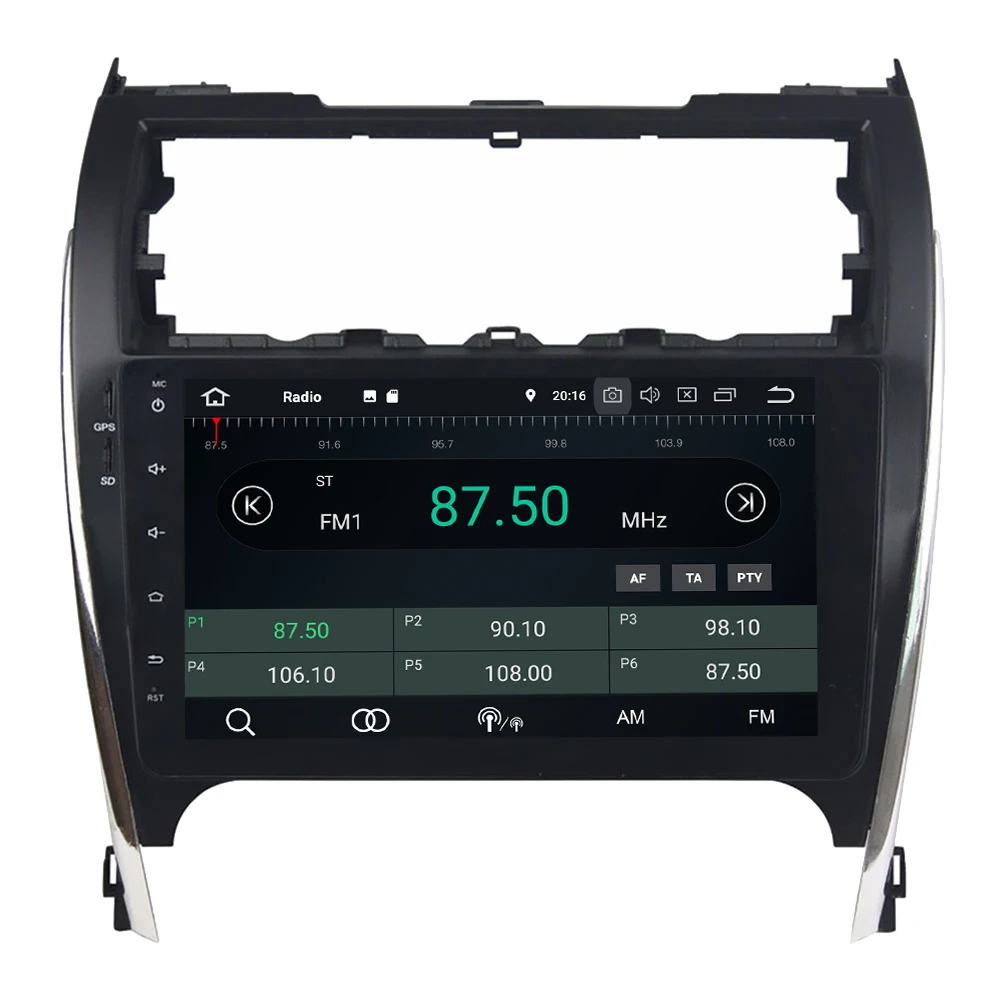 Cheap 10.1" IPS Octa Core 4G Android 8.1 4GB RAM 64GB ROM Car DVD Multimedia Player Radio Stereo Head Unit For Toyota Camry 2012-2017 2