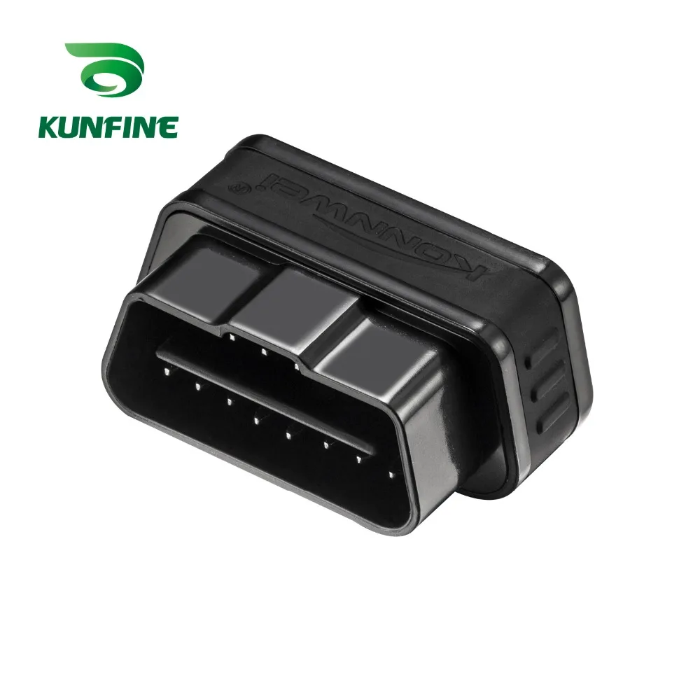 KUNFINE супер мини KW901 WI-FI ELM327 V1.5 ODB2 OBDII автомобиля диагностический сканер инструмент ELM 327 Code Reader Работает на iOS телефона Android