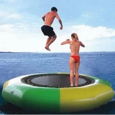 

3 meters diameter inflatable water trampoline with bouncy web