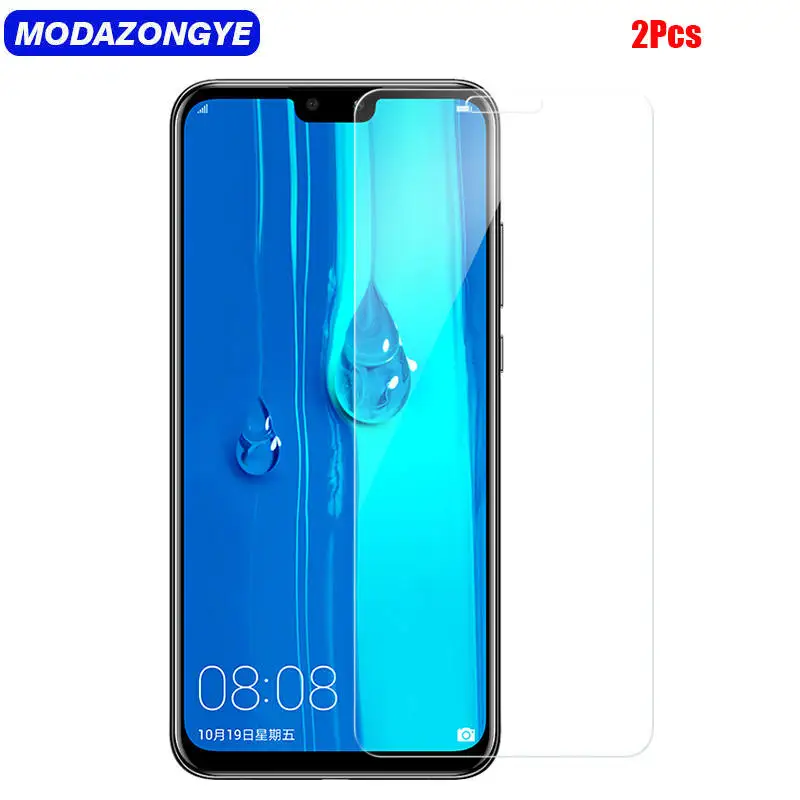 2Pcs Screen Protector Huawei Y9 2019 Tempered Glass Y 9 Y92019 JKM-LX1 JKM-LX2 JKM-LX3 Protective Film | Мобильные телефоны и