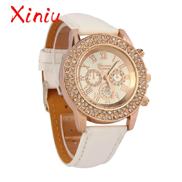 Zegarek Damski Clock Women Watches Geneva Wristwatch Leather 2018 New Ladies Wat Zegarek Damski Clock Women Watches Geneva Wristwatch Leather 2018 New Ladies Wat