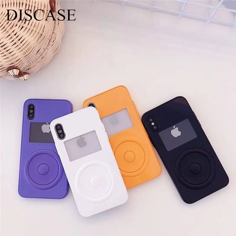 

DISCASE Fashion High Quality Phone Case For iphone X Fun Player Frame Shell For iphone 8 7 6 6s plus Retro Candy Solid Color Bag