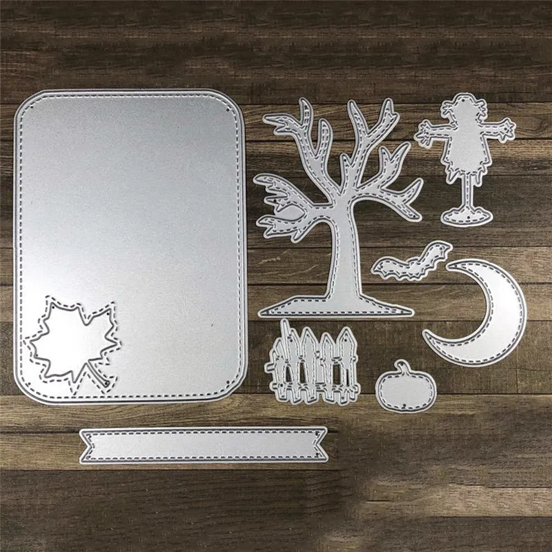 

Naifumodo Dies Cutting Halloween Fall Metal Cutting Die for DIY Scrapbooking Album Card Paper Crafts Diecut Embossing Template