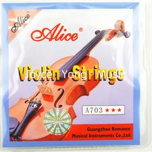 1 Набор струн для скрипки 4 штуки E A D G для 1/8 1/4 1/2 3/4 4/4 общий размер-Alice A703