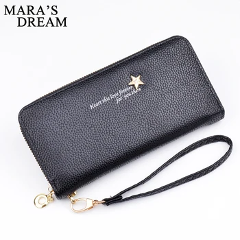 

Mara's Dream Wristband Women Wallets Red Coin Cell Phone Pocket Ladies Zipper Clutch Purses Female Wallet Carteras High Quality