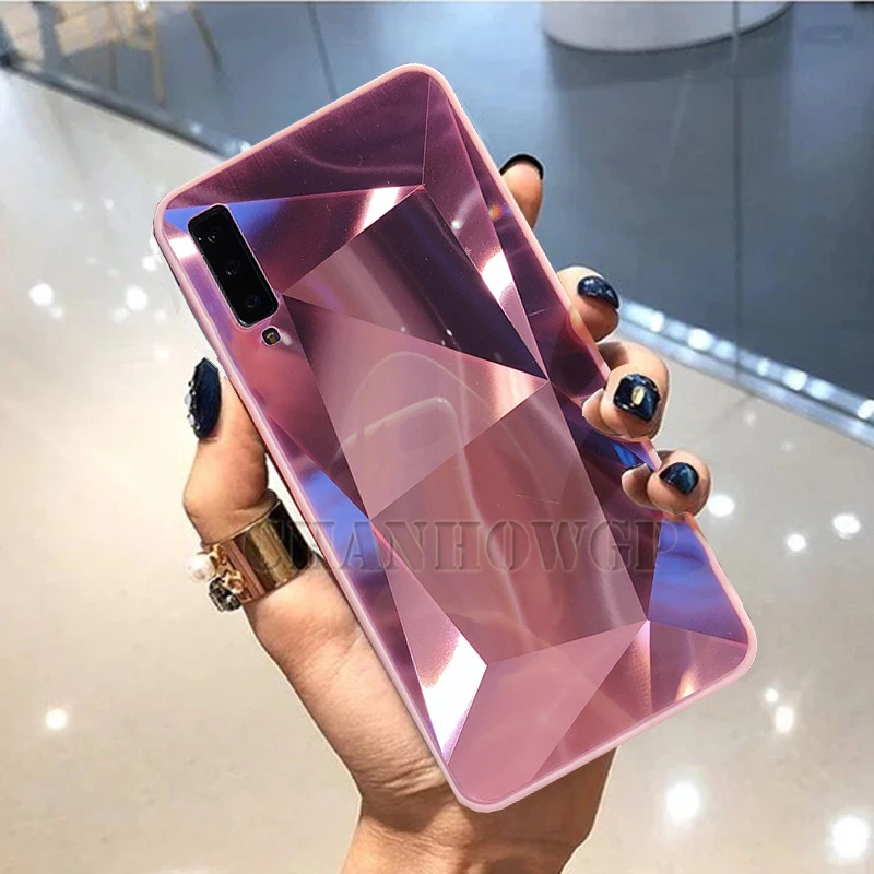 Зеркальный чехол для samsung Galaxy A70 A50 A30 A10 M30 M20 M10 S10 S10e S8 S9 A9 A7 A8 J4 J6 J8 плюс Note9 Мягкая обложка