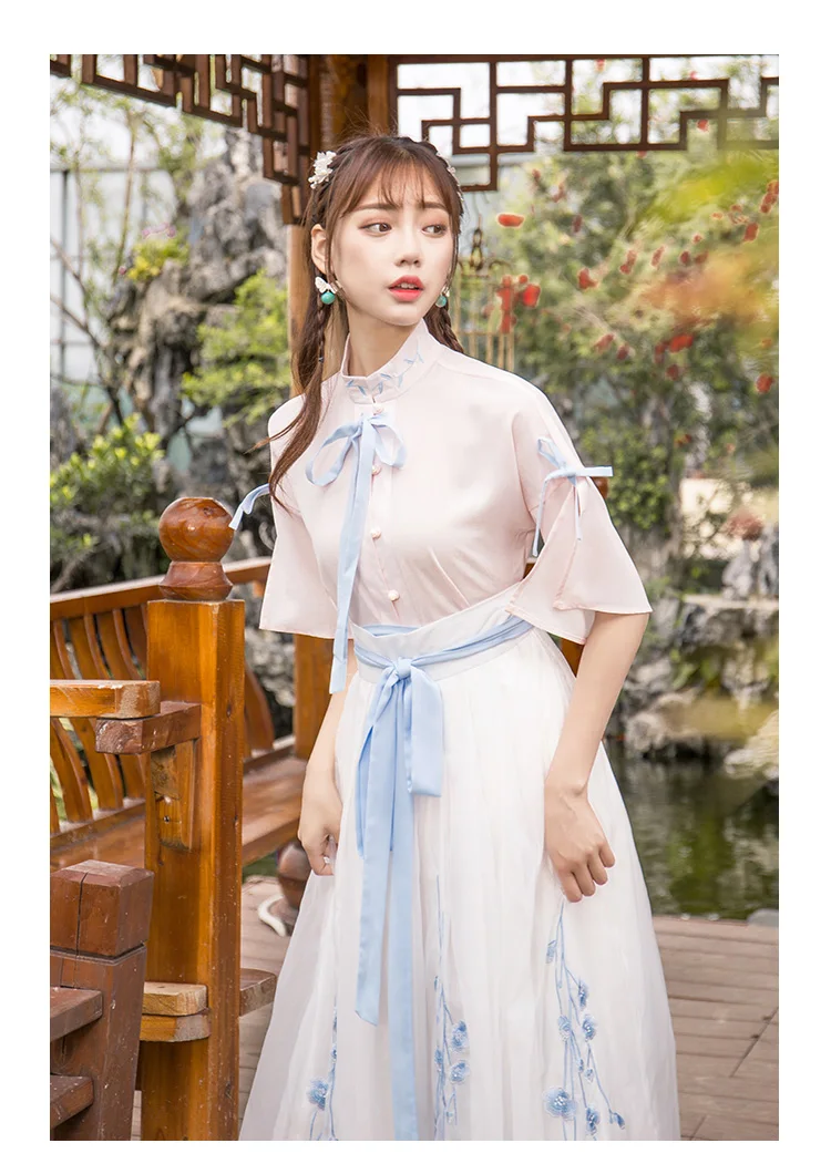 Hanfu Национальный древнекитайский карнавальный костюм Карнавальный костюм для женщин элегантный традиционный народный танец Тан костюм сценическая Одежда для танцев DWY1341