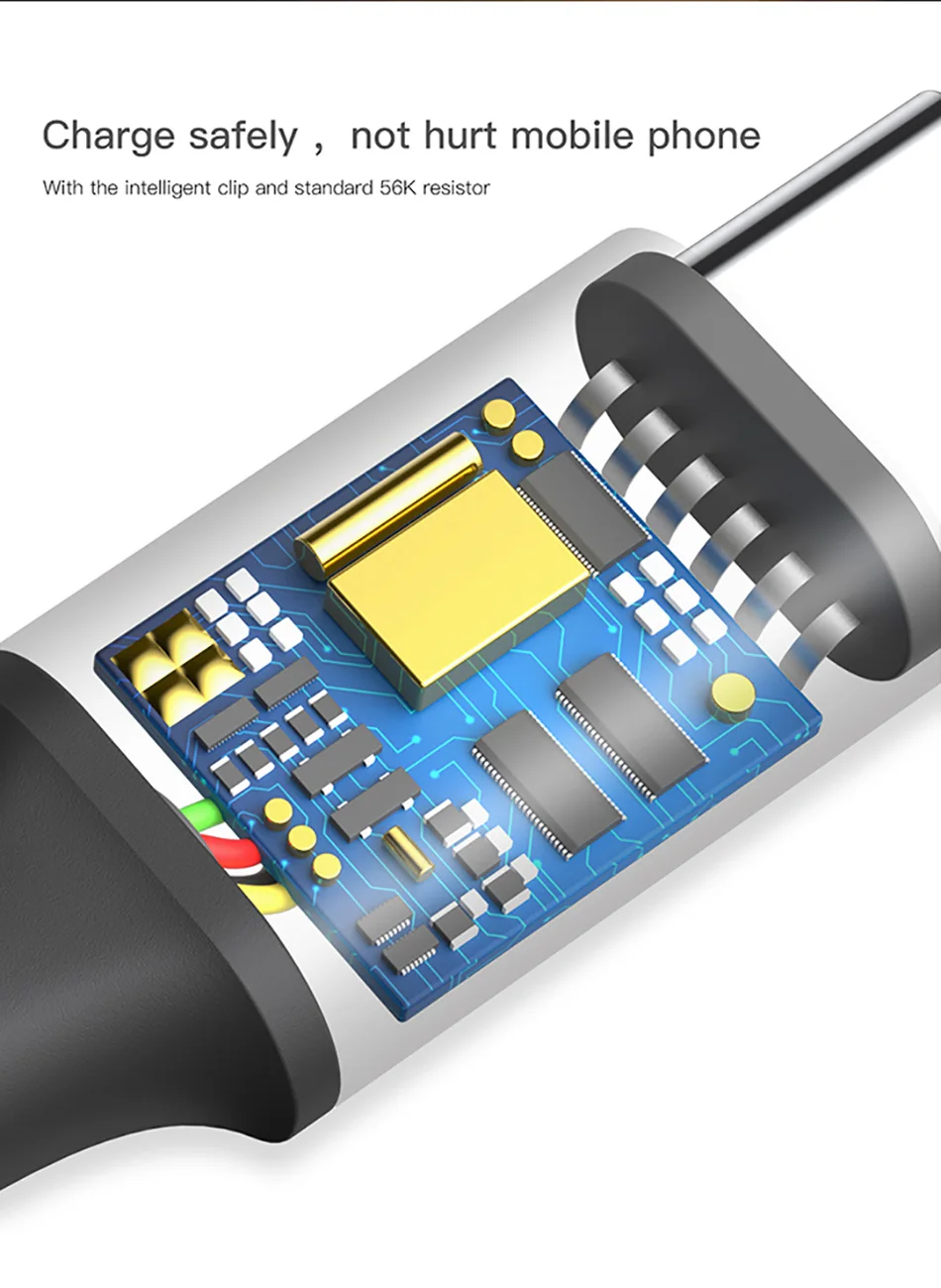 Baseus usb type-C кабель для samsung Galaxy S9 2A Быстрая зарядка кабель синхронизации данных для Xiaomi max 3 huawei p20 светодиодный светильник USB C кабель