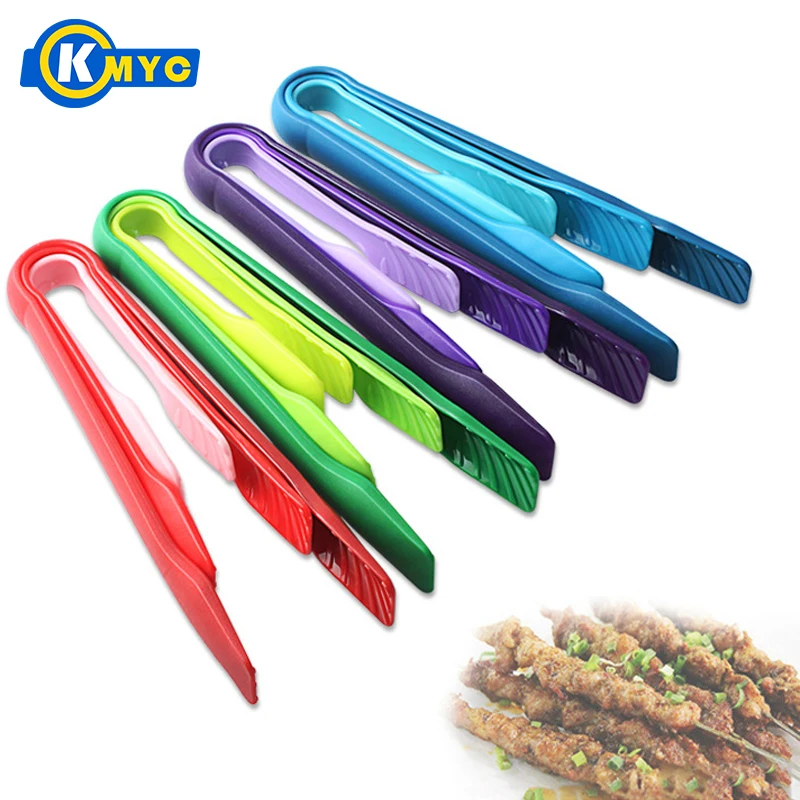 KMYC3Pcs/Set Plastic Food Tong 3 In 1 Barbecue BBQ Tongs Anti slip