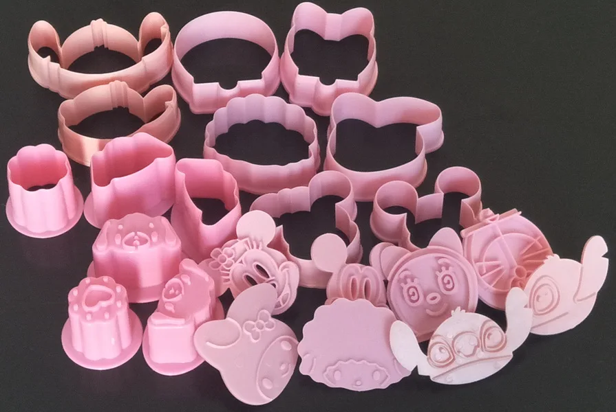 10 наборов различных 3D милых мультяшных форм пластиковые формы для печенья торт с