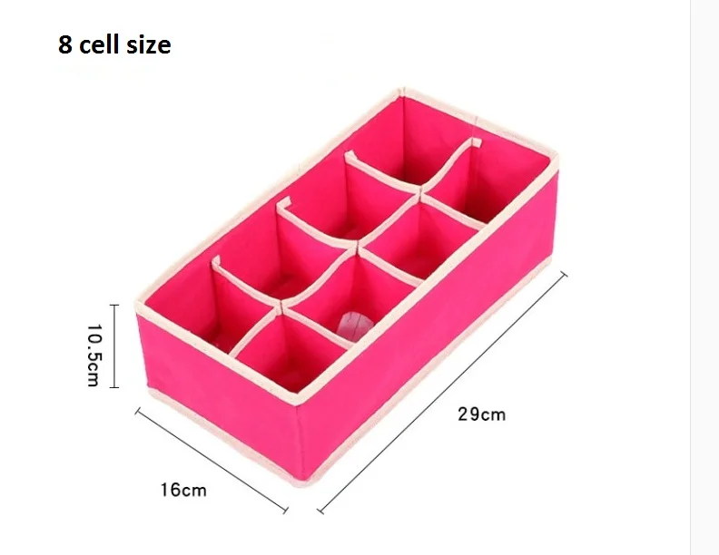 Складной не трикотажный склад набор коробок бюстгальтер носки разделитель контейнер для нижнего белья Органайзер