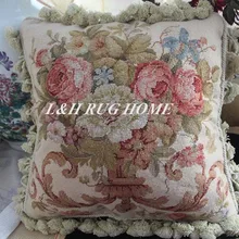 15 К 1" x 16" ручной Кружево Подушка ручной работы розы подушку без вставки