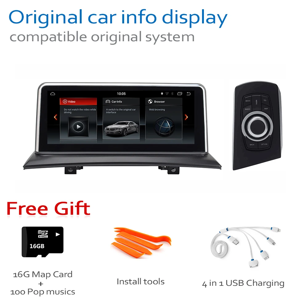 Top Android 8.0 up Car DVD Navi Player For BMW X3 E83 2004~2010 Audio Stereo HD Touch Screen all in one 5