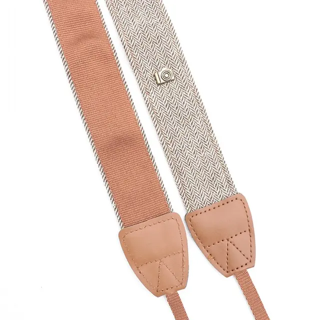 Camera Shoulder Strap Universal Adjustable Cotton Leather Neck Belt Weave Holder