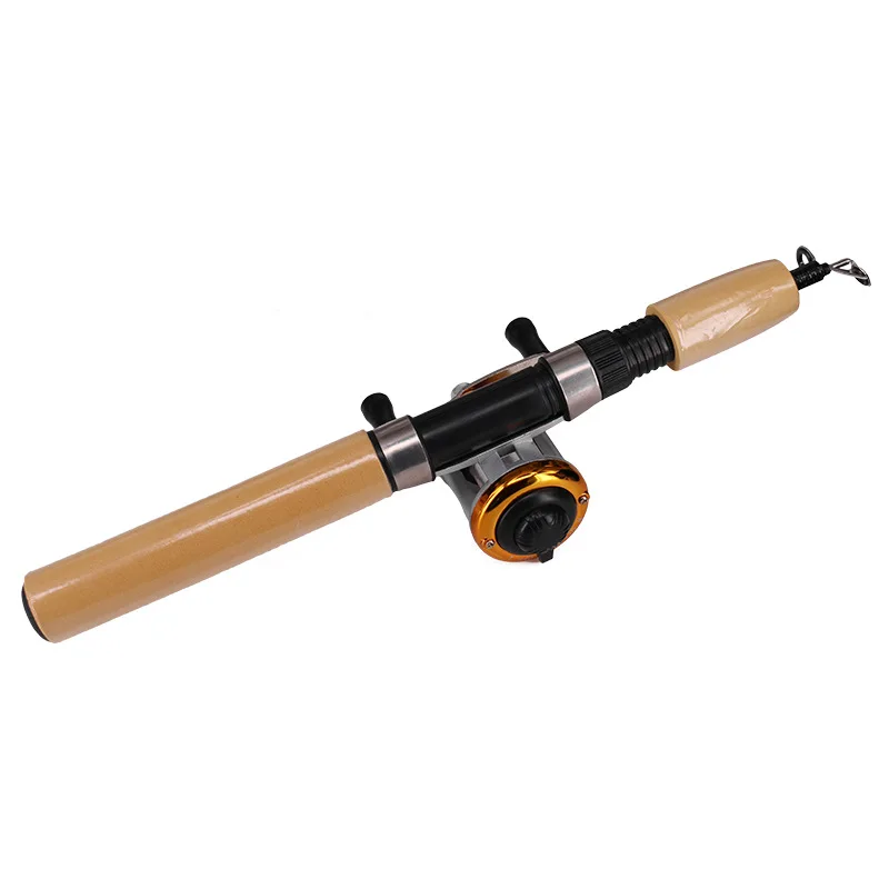 Vara de Pesca Haste com Molinete Conjunto de Engrenagem de Pesca Telescópica Combo Mini Linha Pesca Eva & 7 Cheap Conj. de varas